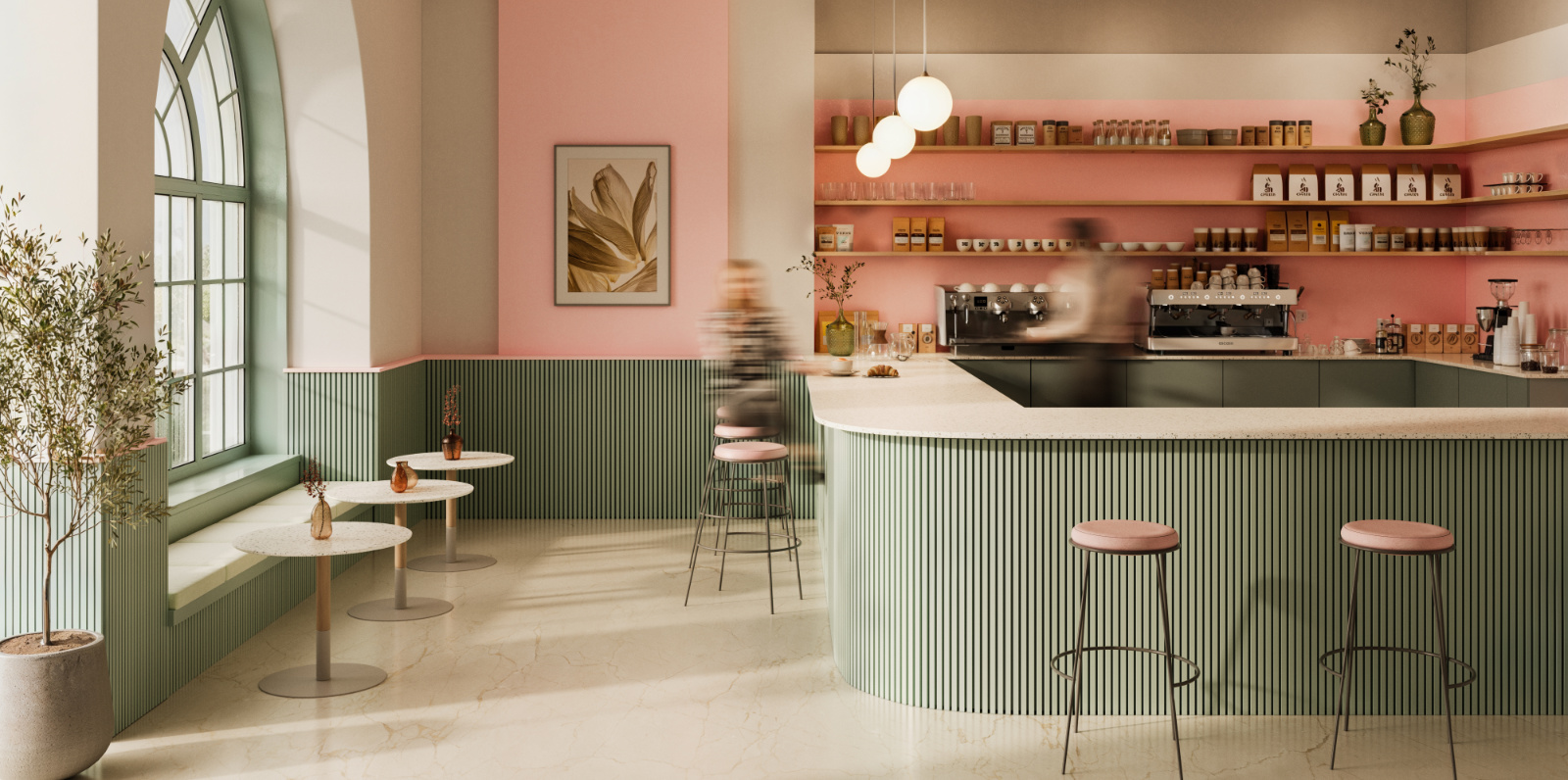 HIMACS-Q102-Terrazzo-Ulivo-Urban-Sage_LafayetteGreen_PinkLeia_SLIDER-REV