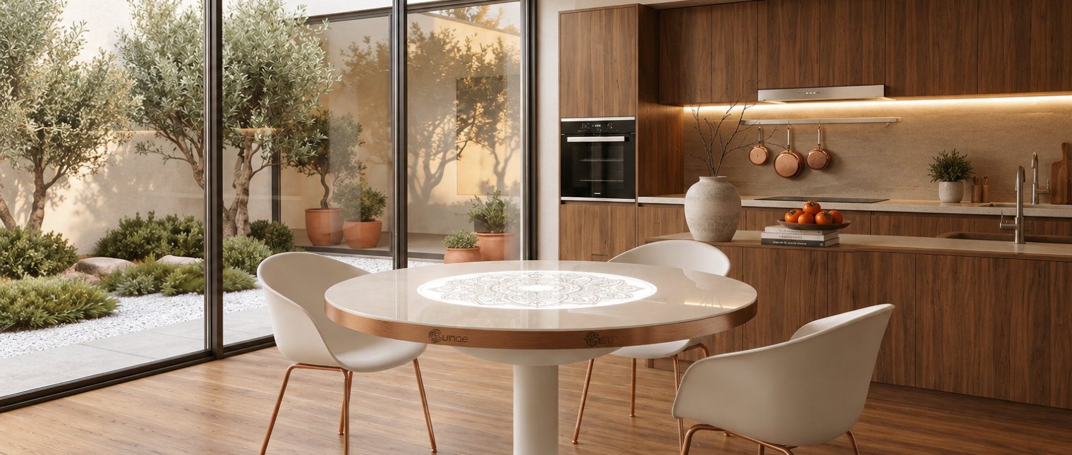SUNAE este o masă cinetică ce îmbină armonios tradiția artistică japoneză, designul contemporan și tehnologia inovatoare, depășind rolul convențional al unei piese de mobilier pentru a deveni o adevărată experiență senzorială.
Proiectată și fabricată integral în Elveția și realizată în mare parte din HIMACS, SUNAE reflectă un nivel excepțional de precizie și măiestrie artizanală, invitând în același timp la momente de […] Mai mult…